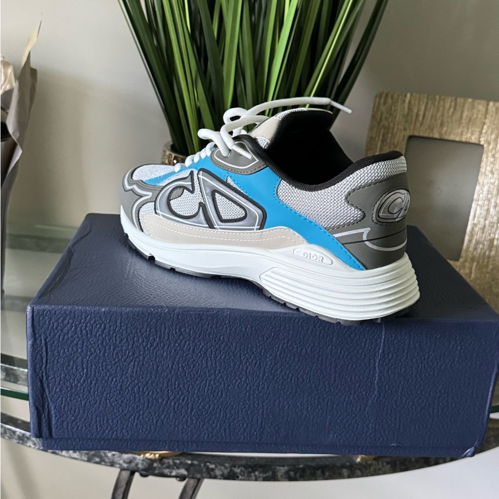 Dior Men's Sneakers - Gray, Blue, White